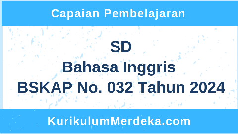 Capaian Pembelajaran Inggris SD