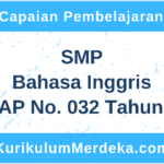Capaian Pembelajaran Inggris SMP