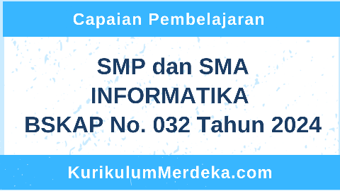 CP Informatika Kurikulum Merdeka SMP dan SMA