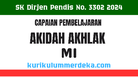CP Akidah Akhlak Ibtidaiyah Capaian Pembelajaran di Madrasah