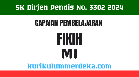 CP Fikih Ibtidaiyah 2024 Kurikulum Merdeka