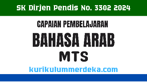 Bahasa Arab Tsanawiyah 2024 Capaian Pembelajaran Kurikulum Merdeka