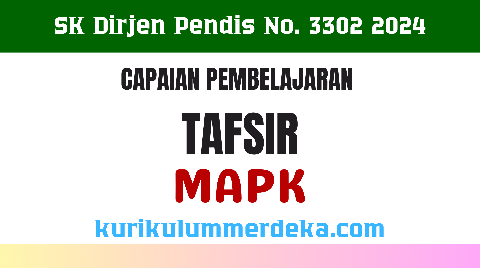 CP Tafsir MA PK 2024 Kurikulum Merdeka pada Madrasah