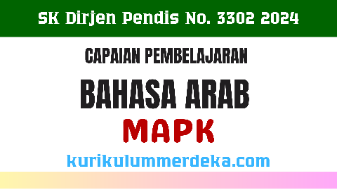 CP Bahasa Arab MAPK Kurikulum Merdeka pada Madrasah 2024